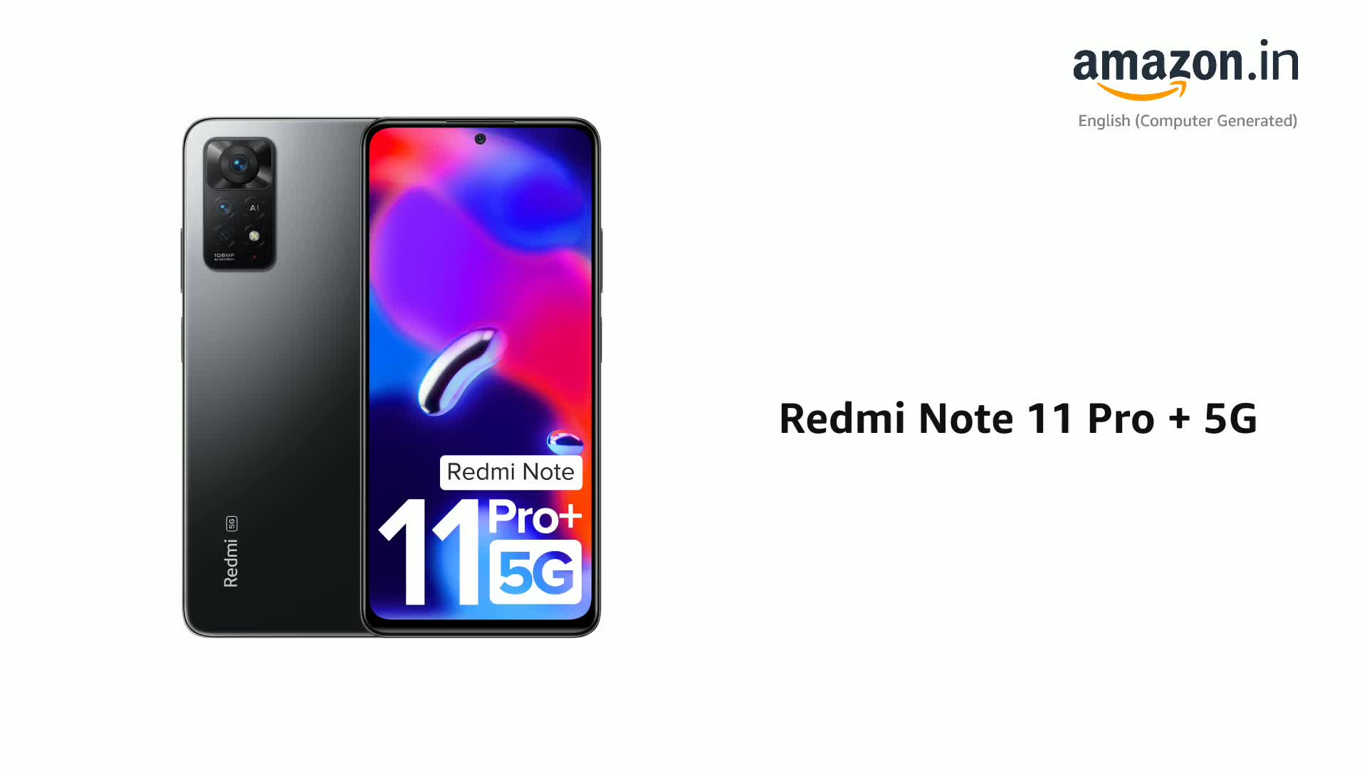 Redmi Note 11 Pro 5G　本体セット Renewed) Redmi Note 11 Pro + 5G (Stealth Black, 8GB RAM, 256GB